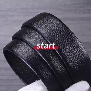 JIFANPAUL | Men Genuine Leather Automatic Buckle Belt