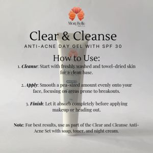 Mon Belle Clear & Cleanse Anti- Acne Day Clearing Gel with SPF 30
