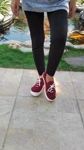 Sepatu Sneakers Wanita Sepatu Casual Cewek Tali Sol Tinggi Bella 203