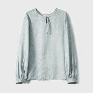 Silk Long Sleeve Shirt for Women Autumn