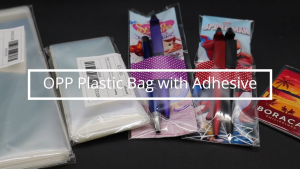FMP 100pcs OPP Transparent Plastic Bag with Adhesive