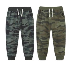 Kids High Quality Cotton Camouflage Long Pants Loose Army Sweatpants Trouser for Boys and Girls 2-7 Years Old