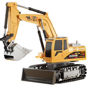 BABYSHOME | Large Alloy Children Remote Control Realistic Electric Toy Excavator