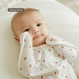 [Malang Honey Official] Korean 100% Organic Length-Adjustable Swaddle Suit Butterfly Shape for Newborn Baby - Real Mesh (Special for Summer)