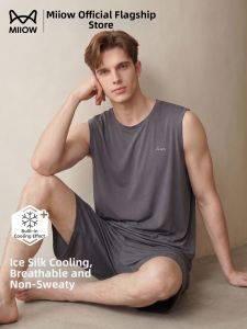 MiiOW | Cool Silk Modal Summer Sleeveless Pajama Set