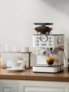Grinding and Brewing Coffee Machine