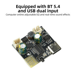 BPM13 Plus Bluetooth 5.4 Audio Amplifier Module 6.2W Mono Class D Amp Board with USB Input Type-C DIY Portable Speaker 3.7-5V