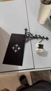Halloween Ma Đọc Sách Treo Tường Kèm Đèn Vintage Chân Đế Sắt Ma Quái Trang Trí Nhà Mảng Bám Gothic Đèn Ngủ Vật Trang Trí