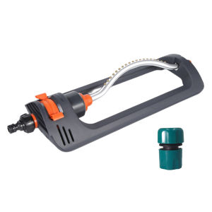 [Ueb Flagship Mall]Automatic Oscillating Sprinkler 4 Modes Oscillating Garden Sprinkler Rustproof Aluminum Tube Swing Sprinkler Garden Tool