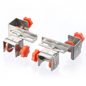 2PCS Adjustable Drawer Front Clamps for 10-30mm Thick Panels Stainless Steel Drawer Fixing Clips for Drawer Front Mounting