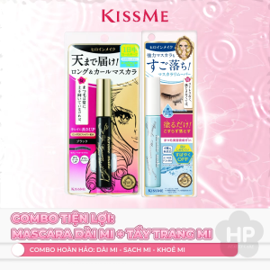 Combo Mascara Dài Dày Rậm Mi Và Tẩy Trang Mi Kissme Heroine Make (  01 Mascara 6G Và 01 Tẩy Trang Mi 6.6mL)