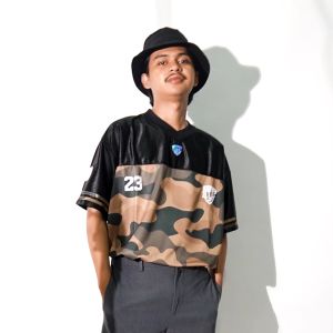HTTP - Zest - Jersey Camo Tshirt Oversize Lengan Pendek Atasan Pria Wanita