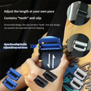 Universal Car Safety Belt Clips Slip-Resistant Seat Belt Buckle Simple Clamp Fixing Clip Strong Auto Seat Belt Clamp Fixing Clip