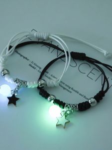 Luminous Star Bracelet Non-Sensor Bracelet Girlfriends Couple Minimalist Ins Niche Style Classy Accessible Luxury Long-Distance Love Carrying Strap