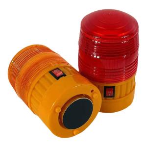 Dry Battery Powered Magnetic Construction Site Warning Light Truck Flashing Yellow Road Barrier Light Hazardous Goods Safety Protection
