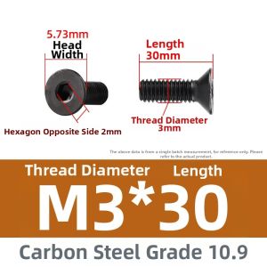 OPPU | High-Strength Countersunk Flat Head Internal Hex Screws