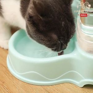 Luka😊พร้อมส่ง💯 เครื่องให้อาหารสัตว์เลี้ยงอัตโนมัติ (3.8 ลิตร) ที่ให้อาหารอัตโนมัติ ชามสุนัข ชามแมว (3.8 ลิตร) ที่ให้น้ำ ที่ให้อาหาร
