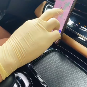 100pcs / box disposable gloves Black vinyl nitrile Blend Food Grade Gloves latex gloves Tattoo glove