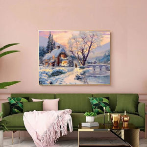 Jigsaw Puzzle for Adults 500/1000/1200/2000PCS Winter Landscape Artwork Mindful Game Stress Relief Decor Gift
