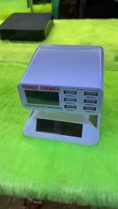 `Quick Charge 2.4 สมาร์ท USB 6Port จอแสดงผลLed Fast Charging Station โทรศัพท์มือถือ USB Charger 40w`