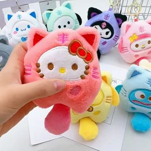 Kartun Sanrio Plush Bag Pendant / Korea Toy Doll Key Chain / Creative Couple Gift Keychains