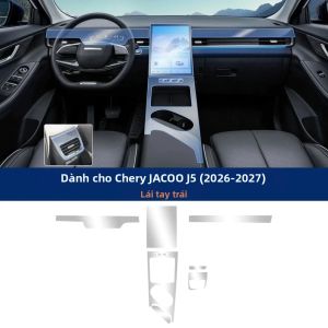Chery Jaecoo J5 26-27 Tấm Bảo Vệ Nội Thất Ô Tô TPU Phim Chống Trầy Xước Trong Suốt Chống Trầy Xước Miếng Dán Tự Phục Hồi Bảo Vệ Sơn Xe Tự Động