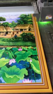 Tranh phòng thờ gạch men trang trí ốp tường