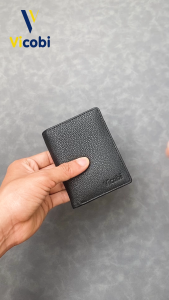 Ví đứng mini da bò Madison Vicobi M5 bóp nhỏ gọn để các loại giấy tờ xe mới không để được giấy tờ xe cũ.