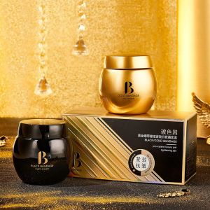 Jiao Bei Shi Bo Color Black Bandage Day and Night Cream Set Box Anti-Wrinkle Natural Core Cream Lazy Cream Firming Facial Moisturizing Cream