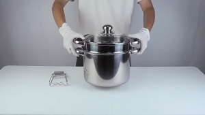【Ship Today】Double Layer Stainless Steel Pasta Steamer With Handle And Deep Drain Basket Multi Functional Soup Pot Suitable For Home Induction Cookers