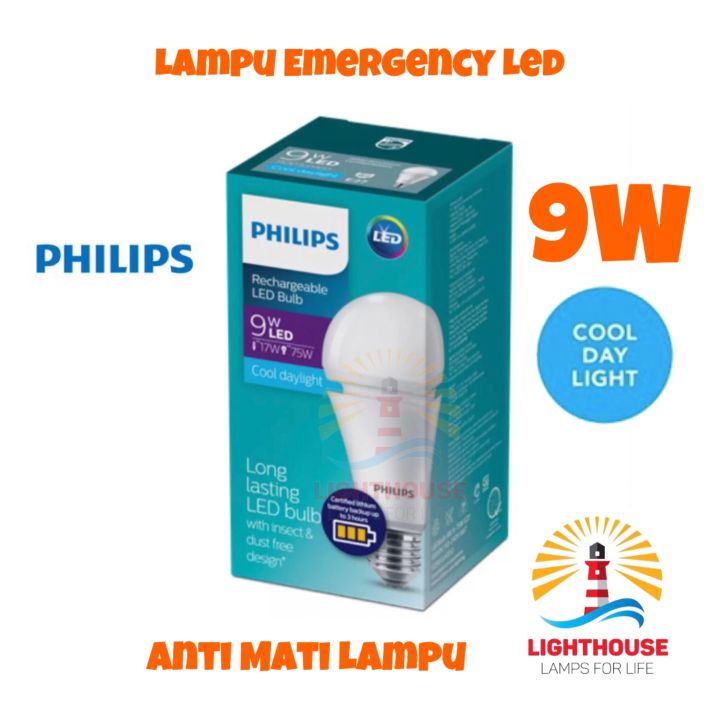 Philips 9w store rechargeable led bulb