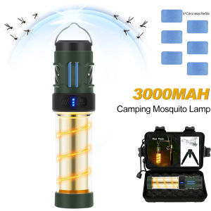 Mosquito Killer Lamp Portable Lantern Camping Tent Mosquito Repellent Large Capacity Lighting Flashlight With Triangle Bracket