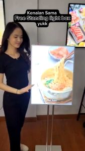 stand light box menu/poster with light Height angle adjustable horizontal and vertical led signage