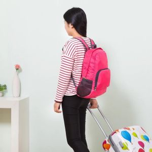 กระเป๋าเป้สะพายหลังเดินทางแบบพับได้เบาบางสำหรับผู้ชายและผู้หญิงนักเรียน กระเป๋าใส่หนังสือสำหรับเด็กนักเรียน กระเป๋าเป้สะพายหลังแบบพกพาสำหรับเดินทาง