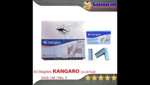 Isi Staples Kangaro 24/6 1M Ori / Refill Stapler no. 3 / isi Stepler Hekter Besar Asli Kanggaro 24/6-1M
