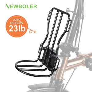 NEWBOLER Folding Bike Front Fork Metal MTB Road Cycling Racks Load Bearing Portable Bike Bag Accessory
