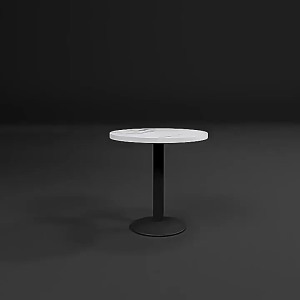 Classic coffee table dining table marble-patterned round and square 60/70CM wooden top with carbon steel frame