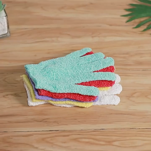 1PCS Bath Gloves Exfoliating Bathroom Shower Scrubber Body Scrub Five Fingers Wash Skin Foam Bath