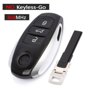 3 Nút Thẻ Thông Minh Remote Key Fob Xe Volkswagen Touareg 2010-2018 KEYECU PCF7945AC Chip 315/433/868 MHz Chìa Khóa Thay Thế