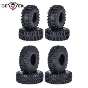 4Pcs 1.0inch Wheel Tires Sticky Soft 55/63mm for 1/24 1/18 RC Crawler Car Axial Scx24 Traxxas TRX4M Upgrade Parts