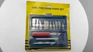 Set Pisau Ukir Seni 13 in 1 Crafting Knife 3 Handle - A-003 KNIFEZER