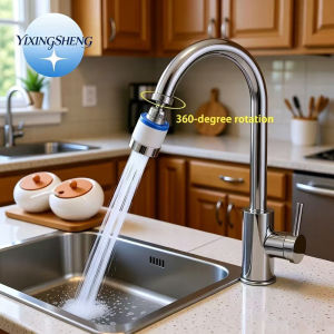 Water Purifier Faucet with Replaceable Filter Splash-Proof Faucet Aerator with Filter Rotatable Faucet Filter Extender