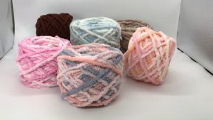 ไหมอูด้ง (น้ำหนัก 100 กรัม ) ไหมพรมถัก เส้นใหญ่ ถักเสร็จเร็ว ไหมถักโครเชต์ บล็อคไม้ ถักนิตติ้ง ไหมนู่มือ ฟู เส้นกลมอ้วน