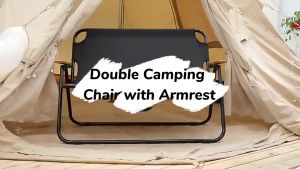 【Fast Delivery In Stock】Double Chair Double Camping Chair Outdoor Portable Folding Lightweight Foldable 150kg Seat Heavy Duty Double Chair Beach Chair Reclining Folding Chair