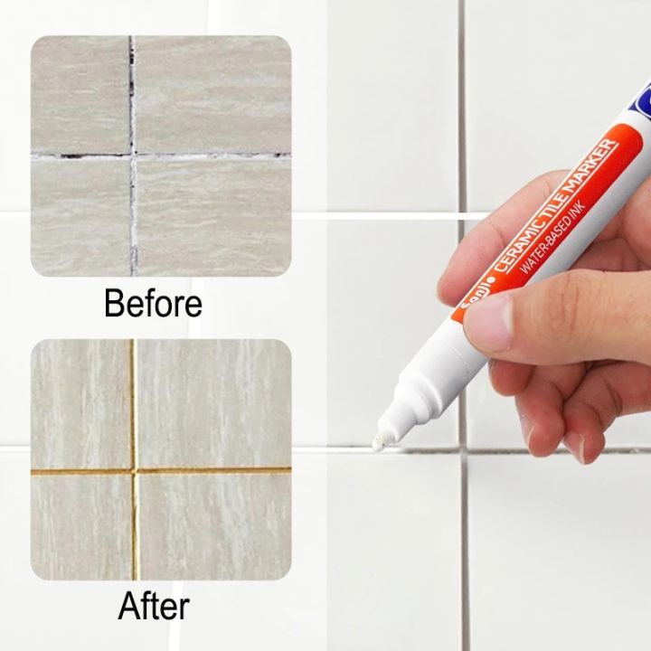 12 Color White Waterproof Tile Marker Grout Pen Wall Seam Pen For Tiles  Floor Bathroom Decontamination Seam Repair Tools Lazada PH