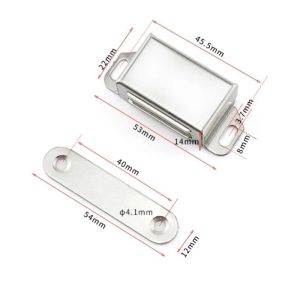 Nam châm hít cửa bằng inoxLực hút mạnh~10kgChất liệu inox sáng bóng chống hoen gỉ