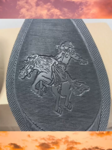 Sol Sepatu Outsole Cowok Pria Pantofel Hak 5cm Koboy Jenggel TPR Size 39-43 Country