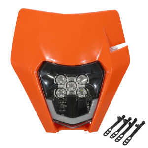 Đèn Pha LED Cho Xe Máy Điện Địa Hình KTM EXC EXCF SX SXF XCF 125 250 350 Phụ Tùng Xe Máy Supermoto Mặt Nạ Đèn Pha