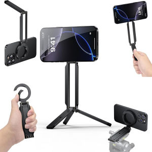 Foldable Portable Phone Holder Stand Magnetic Cell Phones Tripod Mount For Magsafe iPhone 16 15 14 13 12 Pro Max Samsung Xiaomi