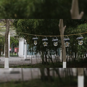 MLADEN LED Solar Light Garden Outdoor Waterproof Bulb Light Retro Atmosphere Hanging Lampu Decor